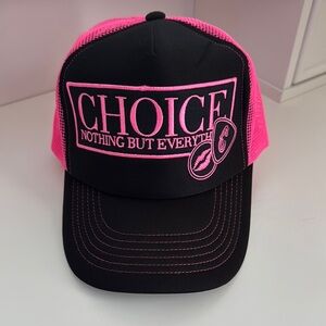 Black and Pink Women Cap